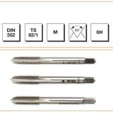 MTE HSS DIN 352 Metrik Normal Vidalı 3'lü Takım 6 mm El Kılavuzu