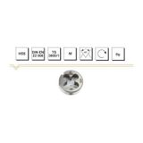 MTE HSS DIN223/B M5X0,8 METRİK NORMAL VİDALI PAFTA LOKMASI