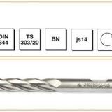 MTE HSSE DIN 844/BN 10 mm Uzun Parmak Freze