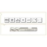 MTE HSSE DIN 844/BN 20 mm Kısa Parmak Freze