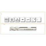 MTE HSSE DIN 844/BN 3 mm Kısa Parmak Freze