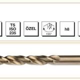 MTE Silindirik Saplı Krom Altın Seri 7.5 mm Matkap Ucu