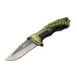 Mtech 4-12-1 Haki Kurtarma / Kamp Çakısı 21cm- Yarı Otomatik, Testere Detaylı, Cam Kırma Aparatlı, K