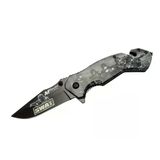 Mtech 4 23 6 Swat Kurtarma / Kamp Çakı 20Cm - Yarı Otomatik, Kemerlikli, Cam Kırma İp Kesme Aparatlı