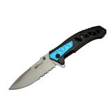 Mtech 4193 Kamp Çakı 21Cm - Yarı Otomatik, Kemerlikli, Testere Detaylı, Desenli Sap