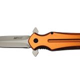 Mtech 4222 Turuncu Kamp Çakı 21cm- Yarı Otomatik, Kemerlikli