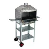 Mth-26 Lüx Davlumbazlı Kapaklı Bacalı Maltız Izgaralı Mangal (2 Tekerlekli)