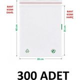 MTKardeşler 28X35+5 cm Şeffaf Yeşil Geri Dönüşümlü Yapışkanlı Naylon Poşet 28X40 Yeşil Dönüşüm Poşet 300 Adet
