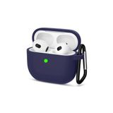 Mtl Airpods 3. Nesil ile Uyumlu Premium Lansman Serisi Kadife Iç Astarlı Darbe Emici Silikon Kılıf - Lacivert
