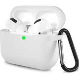 Mtl Airpods Pro 2 ile Uyumlu Premium Lansman Serisi Kadife Iç Astarlı Darbe Emici Silikon Kılıf - Beyaz