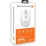 MTL Kablosuz Mouse Beyaz Çift Mod – Şarjlı, Sessiz Tıklama MT8122