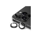 MTL Safir Lens Çizilmez Dayanıklı Kamera Koruyucu Siyah iPhone 15 Pro / 15 Pro Max ile uyumlu