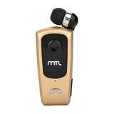 MTL Yaka Klipsli Mono Makaralı Bluetooth Kulaklık Çift Telefon Destekli Gold ile uyumlu