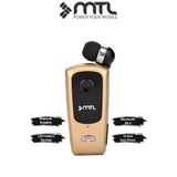 MTL Yaka Klipsli Mono Makaralı Bluetooth Kulaklık Çift Telefon Destekli Mt920