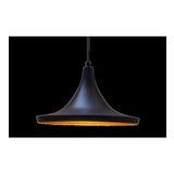 Mtlight Retro Metal Sarkıt Siyah Içi Sarı 36 Cm