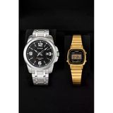 Mtp-1314D-1Avdf-La670wga-1Df Çift Saat Seti Analog Ve Dijital Metal Kordon