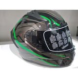 MTS 801 Lead Yeşil Güneş Gözlüklü Kask
