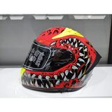 MTS Kask Mts Pro 801 Demon Güneş Gözlüklü Kırmız/sarı - Sarı - Kırmızı - Siyah - 2XL