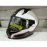 MTS Kask Mts Pro 910 Desing Güneş Gözlüklü Beyaz/kırmızı - Beyaz - Kırmızı