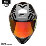 Mts M-910 Bee Gunes Vızorlu Kask (Kırmızı Camlı)