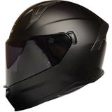Mts M-910 Mat Siyah Güneş Vizörlü Kask (Siyah Camlı) - XL