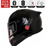 MTS M801 Snake Srx Siyah Motosiklet Kaskı Spoiler Mod Güneş Vizörlü Full Face Kask