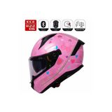 MTS M910 Kadın Stora Motosiklet Kaskı Güneş Vizörlü Full Face Kask