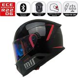 MTS M910 Stinger Motosiklet Kaskı Spoiler Mod Güneş Vizörlü Full Face Kask - Çok Renkli