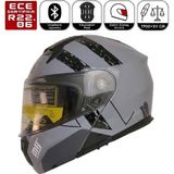 MTS M966 V2 WX10 Motosiklet Kaskı Güneş Vizörlü Çene Açılır Motorcu Kask - Çok Renkli