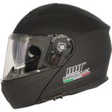 MTS MTS-966 Çeneden Açılır Kask Güneş Vizörlü (Mat Siyah)