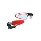MTS Tez Motor Pro Ga09-0275 Universal Katlanabilir Motorsiklet Gidon Aynası Kırmızı-siyah
