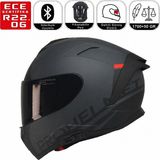MTS X340 Thunder Motosiklet Kaskı Spoiler Mod Güneş Vizörlü Full Face Kask - XL - Çok Renkli