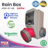 MTSevcharger 22 Kw İP66 Schneider 5*32 Trifaze 220 V Monofaze Prizli Halogen Free Taşınabilir Elektrikli Araç Şarj Cihazı Istasyonu Kombinasyon Kutusu Yağmura Yangına Dayanıklı 22KW Pano