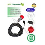 Mtsevcharger 5*32 22Kw Trifaze Monofaze 220 V Ev Prizi Dönüştürücü 20 Metre Seyyar Elektrikli Araç Şarj Cihazı
