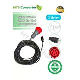 Mtsevcharger 5*32 Trifaze Monofaze 220 V Ev Prizi Dönüştürücü 5 Metre Taşınabilir Elektrik Araç Şarj Cihazı