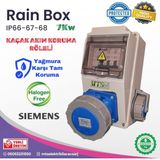 MTSevcharger 7.4 Kw İP66 Sıemens 3*32 Monofaze Tesla Mavi Adaptör Uyumlu A Tipi Kaçak Akım Roleli Taşınabilir Elektrikli Araç Şarj Cihazı Su Geçirmez Halojen Free Yanmaz Kombinasyon Kutusu 7kw