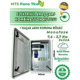 MTSevcharger 7 Kw 60 40 20 cm Kombinasyon Panosu Seyyar Taşınabilir Elektrikli Araç Şarj Cihazı Tesla Mavi Adaptör - SİEMENS