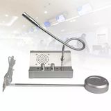 Mttxy Pencere Hoparlörü Pencere İnterkom Çift Yönlü Ses, Yüksek Çözünürlüklü Kayıt Fonksiyonlu Pencere Hoparlör İnterkom Sistemi, İş, Banka, Bilet Penceresi İçin Gürültü Bastırma