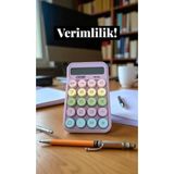 MU-541 10 Haneli Hesap Makinesi Mor Renk
