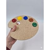 Mu Art Ahşap 10 Adet Ahşap Resim Paleti Küçük Boy 20 cm No1