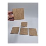 Mu Art Ahşap 10 cm ebadında 5 adet kare 3mm MDF seti boyanabilir