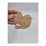 Mu Art Ahşap Ahşap Kuş Figürü Kendin Yap Boyama Seti - 3 mm Ham Mdf Lazer Kesim Hobi Aktivite (10 Cm) No4