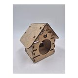 Mu Art Ahşap Ahşap Kuş Yuvası Evi Boyanabilir (Etkkinlik İçin) 12 Cm X 12 Cm X 10 Cm