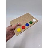 Mu Art Ahşap Ahşap Resim Paleti Küçük Boy 20 cm No5