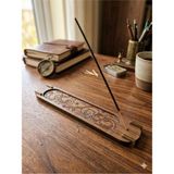 Mu Art Ahşap Ahşap Tütsülük Tütsü Yakacağı Tütsü Tutacağı Çubuk Tütsü Oda Kokusu Tutacağı No6 - 25 cm