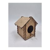 Mu Art Ahşap Kuş Yuvası Evi Boyanabilir (Etkkinlik İçin) 12 Cm X 12 Cm X 10 Cm