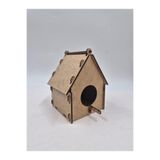 Mu Art Ahşap Kuş Yuvası Evi Boyanabilir (Etkkinlik İçin) 14 Cm X 10 Cm X 10 Cm