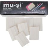 Mu-şi Çizgi Taşı Beyaz Renk 25 Adet