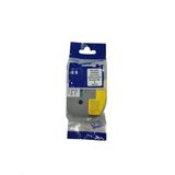 Muadil Etiket Brother *TzeS261* 36mmX8m Beyaz Etikete Siyah (Laminasyon Şerit)