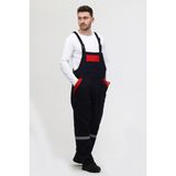 Mualta - Bahçıvan Tulumu 16/12 Lacivert Gabardin Askılı İş Tulumu